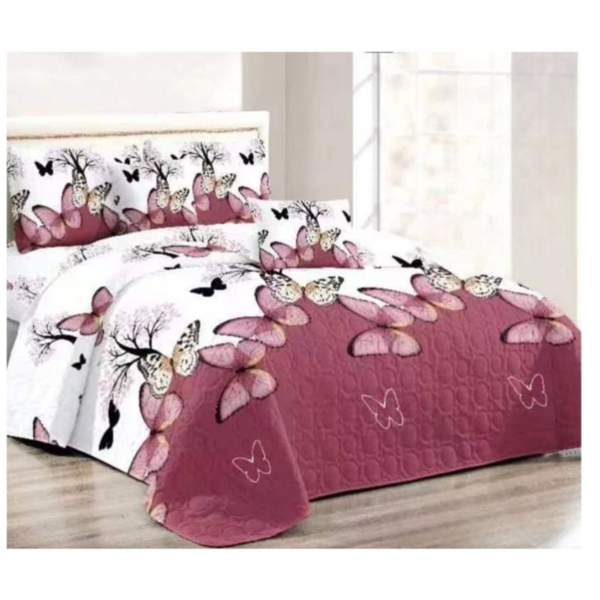 GENERICO - Cubrecama Quilt De Verano 2 Plazas Diseños Estampados Floral