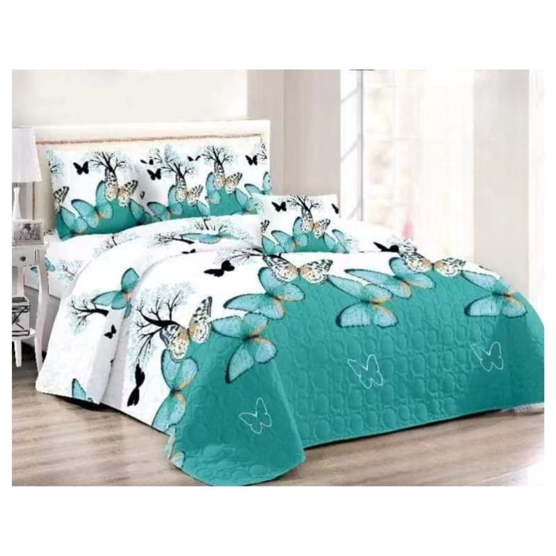 GENERICO - Cubrecama Quilt De Verano 2 Plazas Diseños Estampados Floral