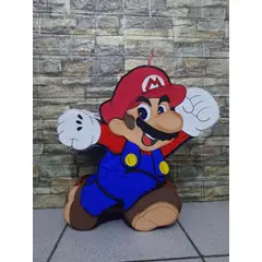 GENERICO - Piñata Super Mario de 50cm de alto con abertura para q caigan los dulces