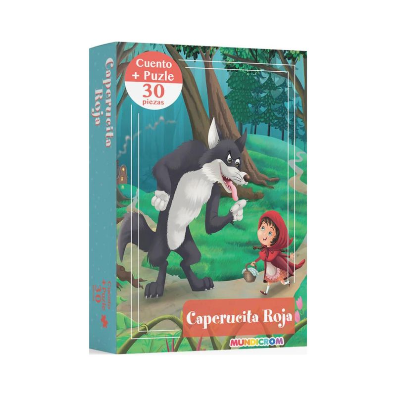 MUNDICROM - Caperucita Roja + Puzle (30 Piezas) MUNDICROM