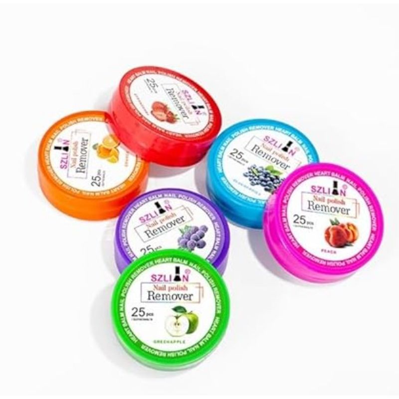 GENERICO - Set 25 Petalos Removedor Quita Esmalte Uñas Toallas Acetona