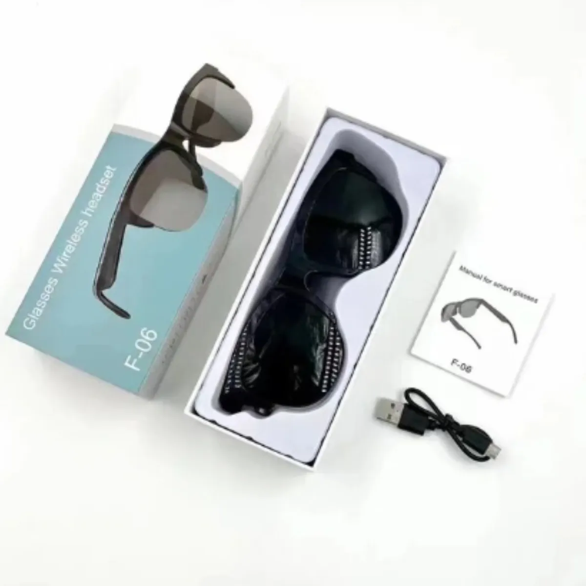 OEM - Anteojos gafas de sol lentes Uv con auriculares f-06.