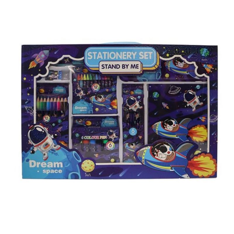 GENERICO - Set de Lapices 41 Piezas para Colorear o Dibujar Astronauta