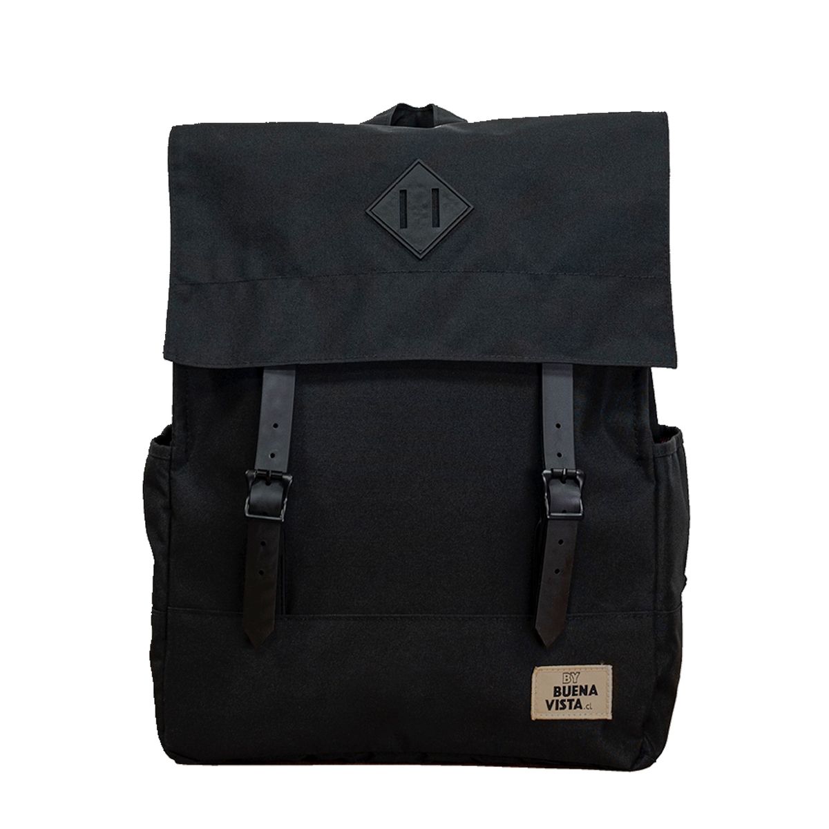 BUENAVISTA - Mochila Impermeable para Notebook Square L Negro