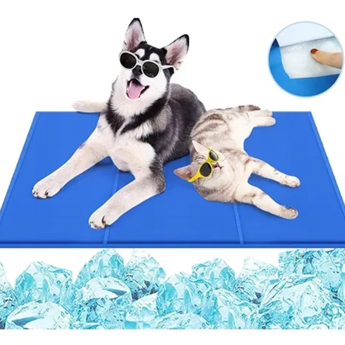 GENERICO - Manta Refrescante Mascotas Alfombra Cooling Perro-gato 65x50.