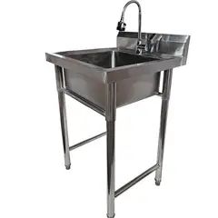 GENERICO - LAVAFONDO DE ACERO 50X50 CON LLAVE