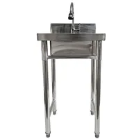 LAVAFONDO DE ACERO 60X60 CON LLAVE