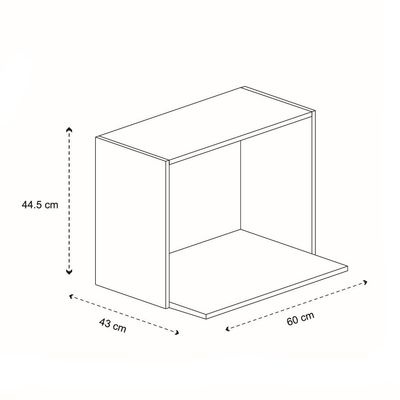 Imagen 2 del producto Mueble Mural Microondas Blanco