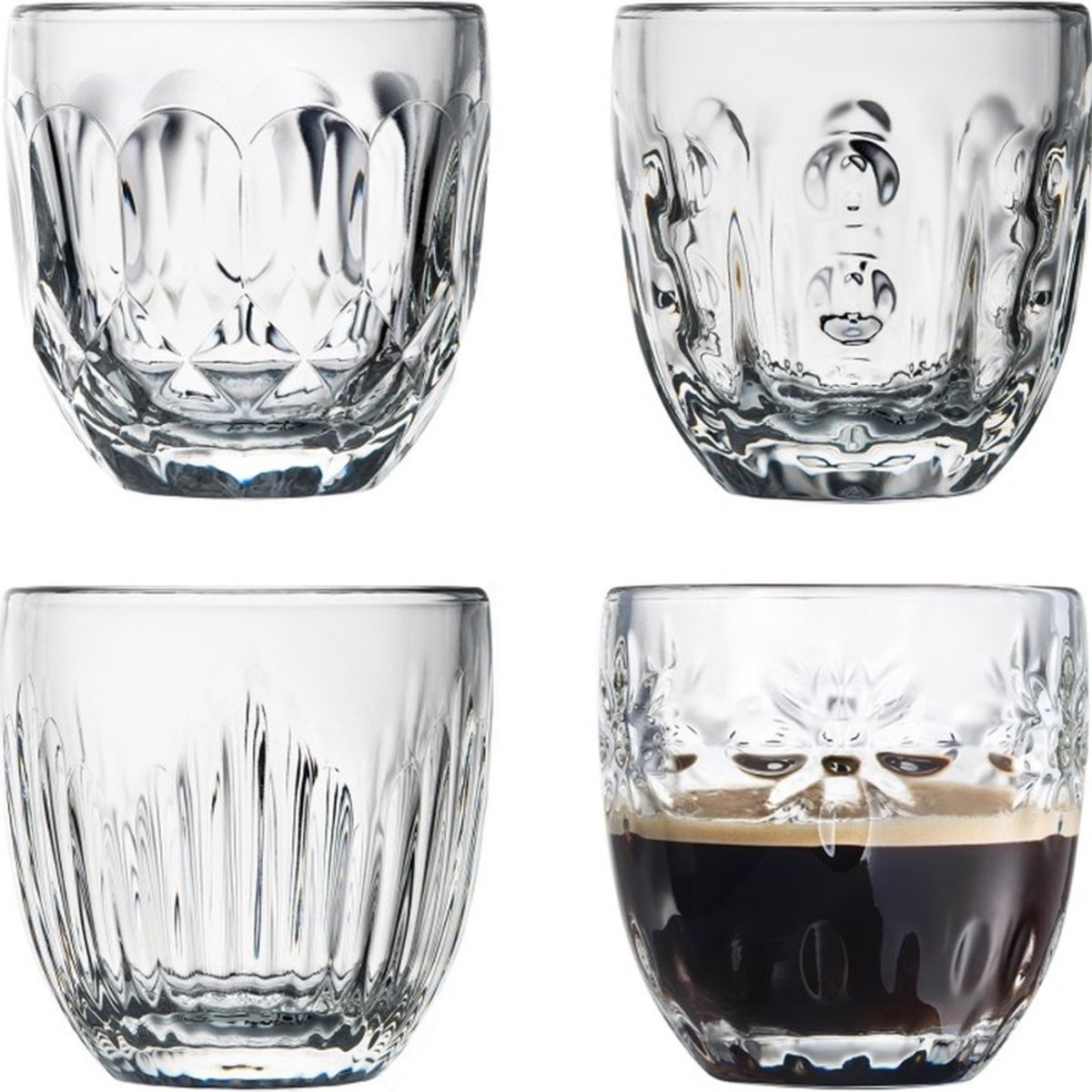 LA ROCHERE - SET 4 VASOS CAPUCCINO TROQUET
