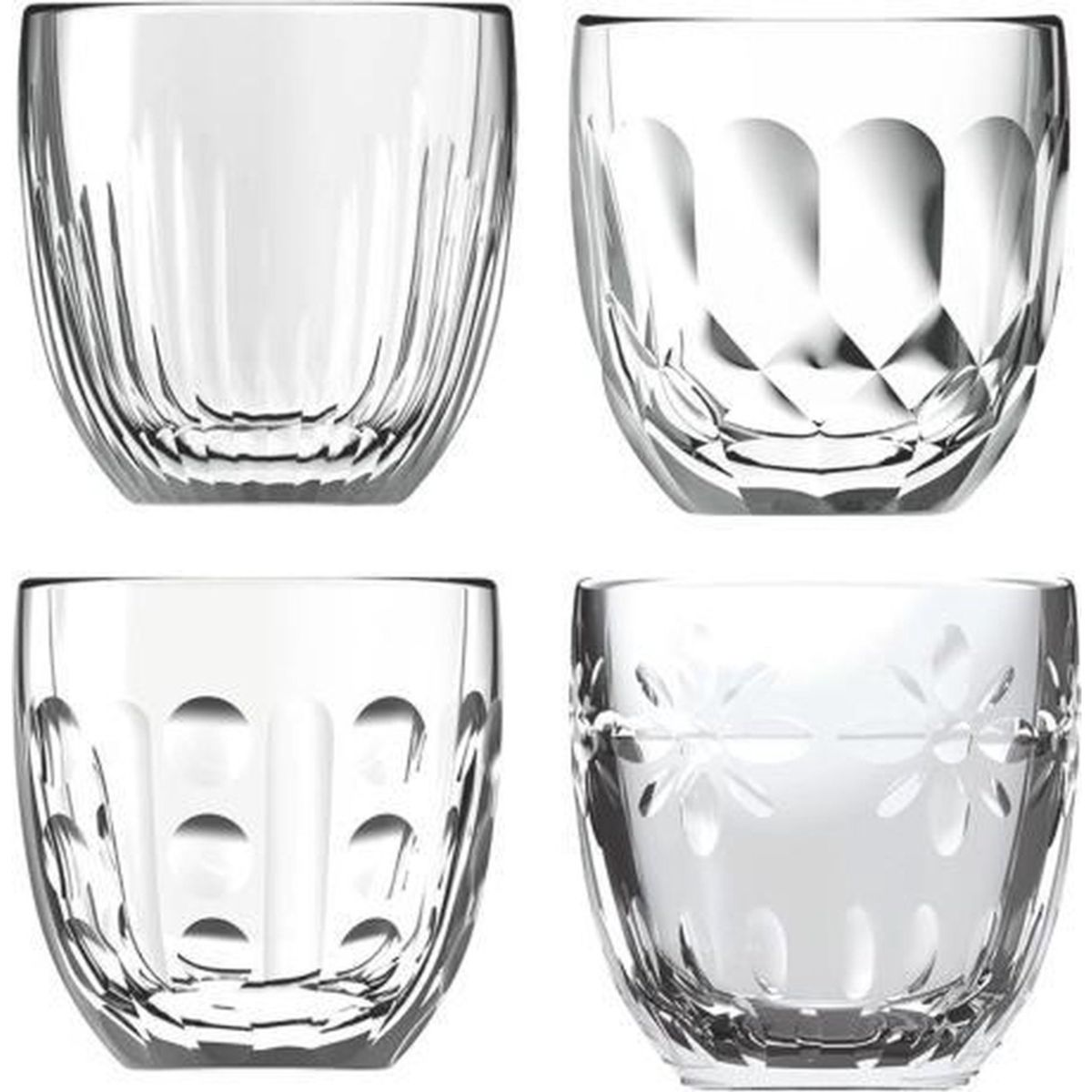 LA ROCHERE - SET 4 VASOS CAPUCCINO TROQUET