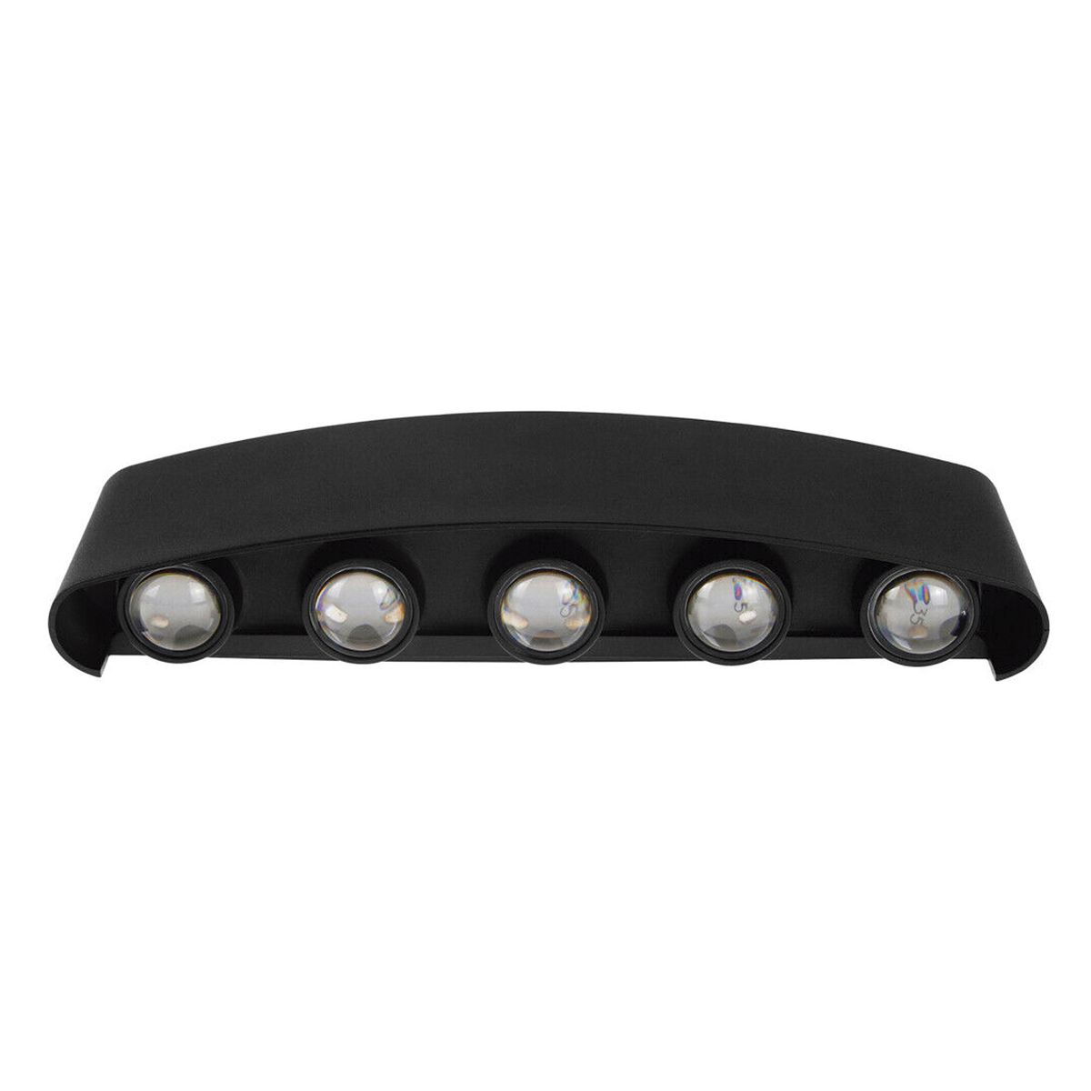 HB LEDS - Apliqué de Pared LED 5 Luces 10W Cálido Negro