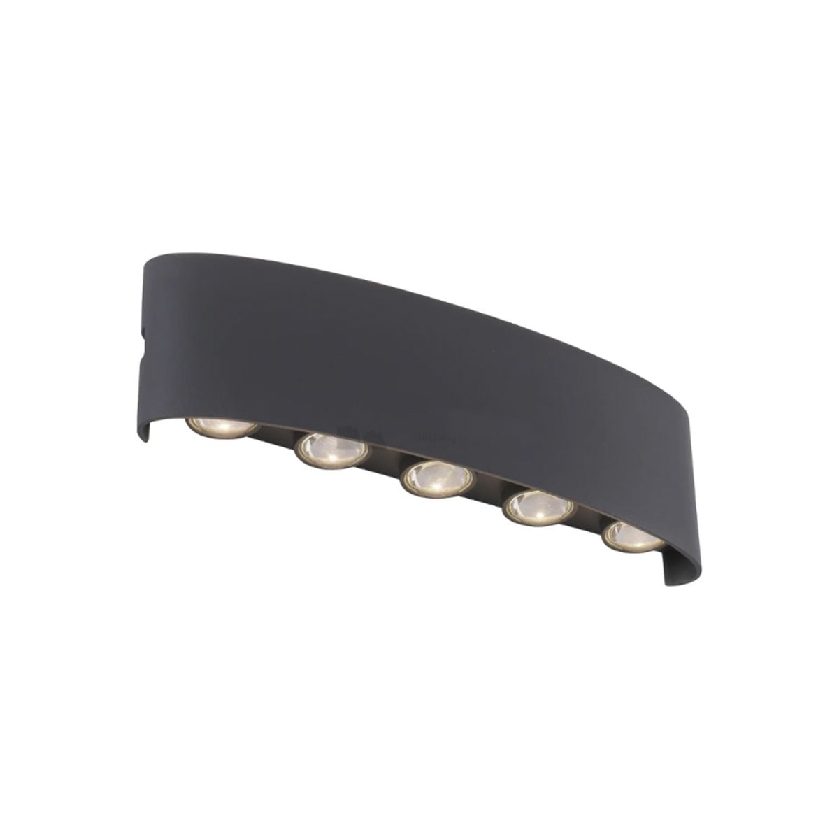 HB LEDS - Apliqué de Pared LED 5 Luces 10W Cálido Negro