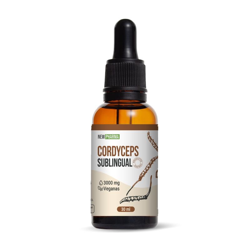 NEWPHARMA - Cordyceps Sublingual 30 ml Concentración 3:1 - NewPharma