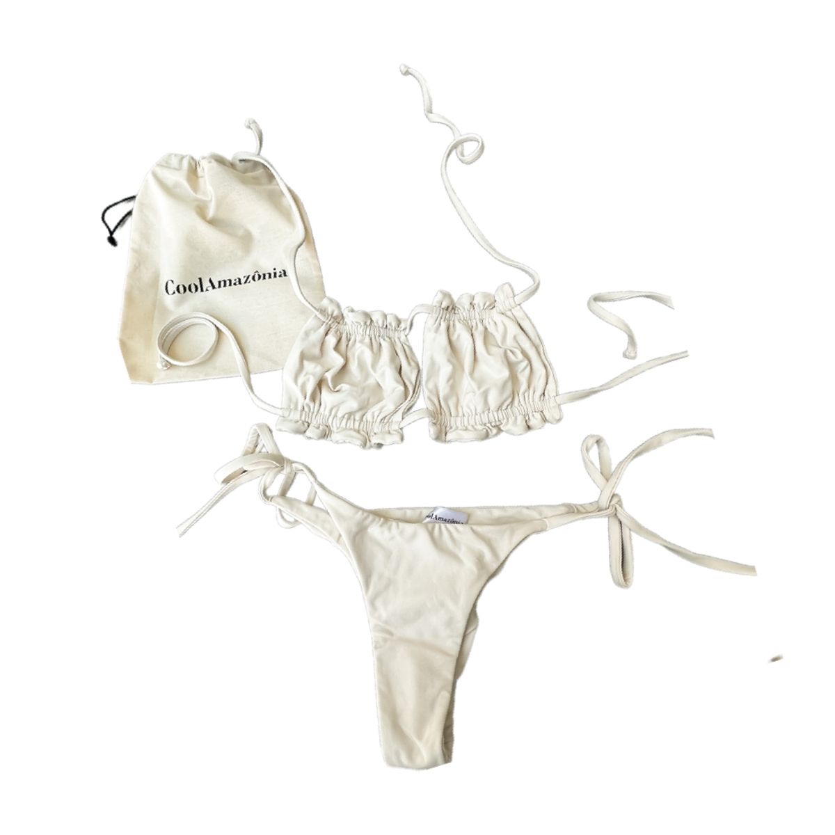 COOL AMAZONIA - COOL AMAZONIA - CONJUNTO DE BIKINI COLOR MARFIL MODELO LETICIA