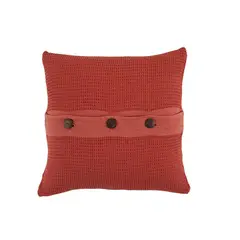 PAMU HOME - Funda Cojín Bohem Rojo 45x45 cm
