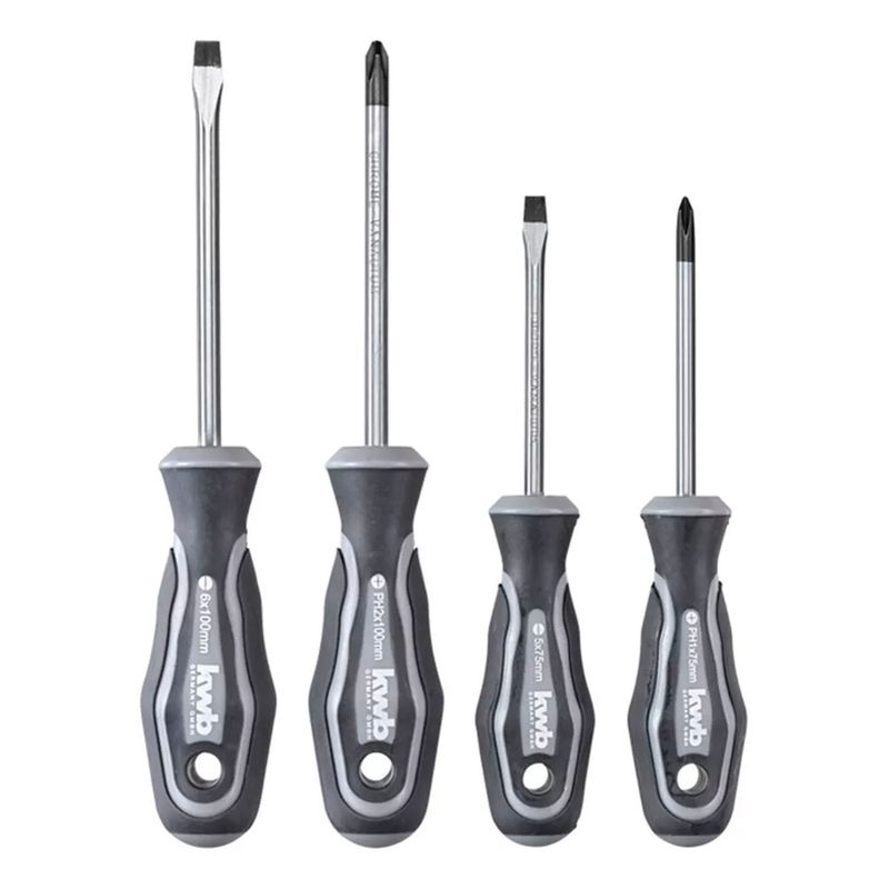 KWB - Kit Set Juego Destornilladores 4 Piezas Kwb 141190