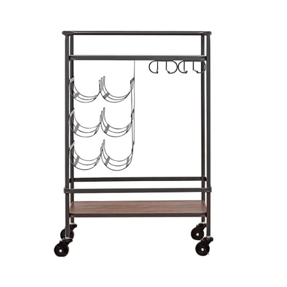 MSA MUEBLES SANTA ANA - CARRITO DE BAR RATISBONA ( 51x 35 x 76 cm)