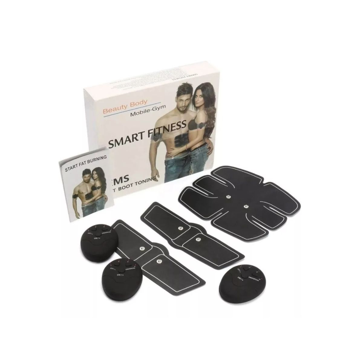 GENERICO - Kit Electroestimulador Muscular Fitness 3 En 1 Smart Fitness