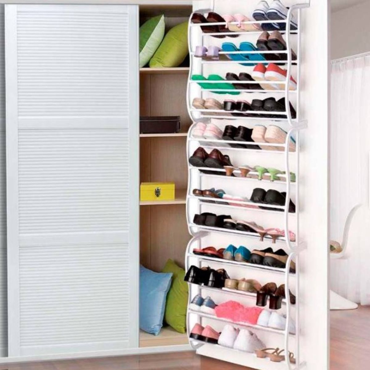 GENERICO - Zapatero Organizador Colgante Para Puerta 36 Pares