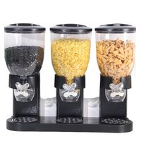Dispensador Triple De Mesa Cereal Granos Dulces Frutos Secos