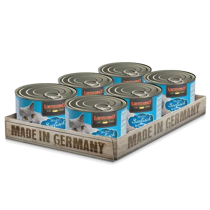 CAT FOOD LEONARDO - Leonardo Pack x 6 Latas Alimento Pescado 200gr.