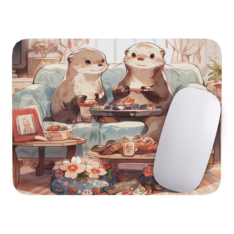 GENERICO - Mouse Pad Nutria Arte de animales - 17cm X 21cm D6