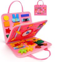 Libro Sensorial Y Didáctico Desarrollo Habilidades Rosa