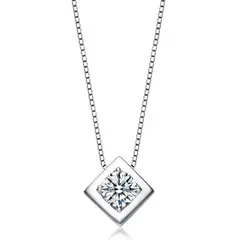 VANITE - Collar Mujer Plata Italiana Rombo
