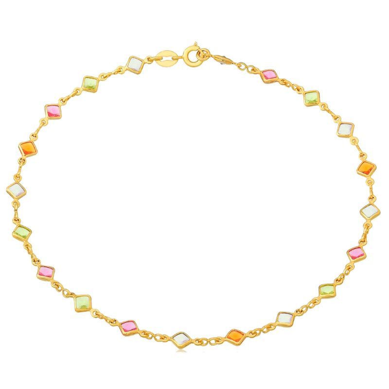 VANITE - Collar Mujer Bañado en Oro Rhombus