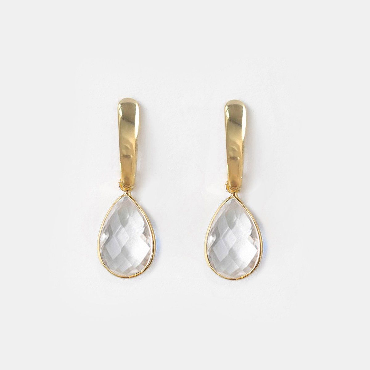 PSK JOYAS - Aro mujer enchape oro 18kt cristal psk joyas monse