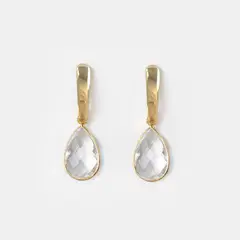 PSK JOYAS - Aro mujer enchape oro 18kt cristal monse