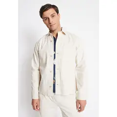 PERRY ELLIS - Chaqueta Hombre Casual Beige