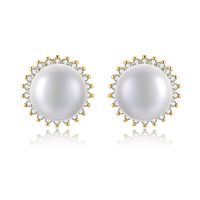 Aros Mujer Plata Italiana Mystic Gold