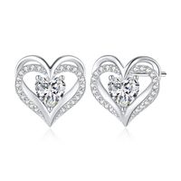 Aros Mujer Plata Italiana Love White