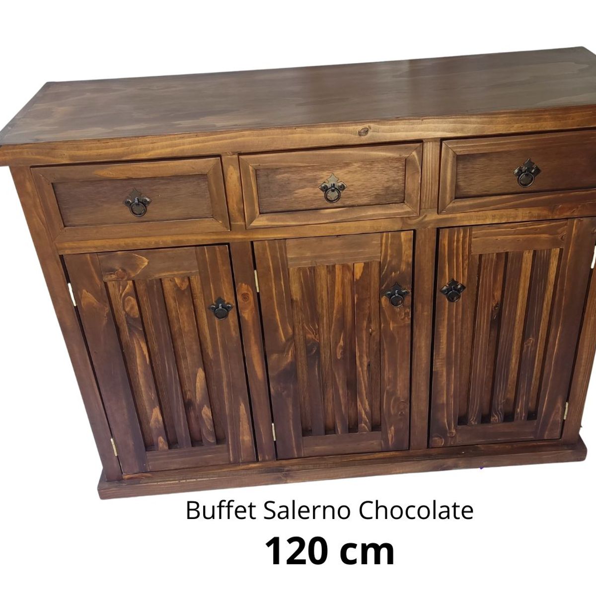 CASAHOGGAR - Buffet  Rustico 120 cm Salerno Chocolate