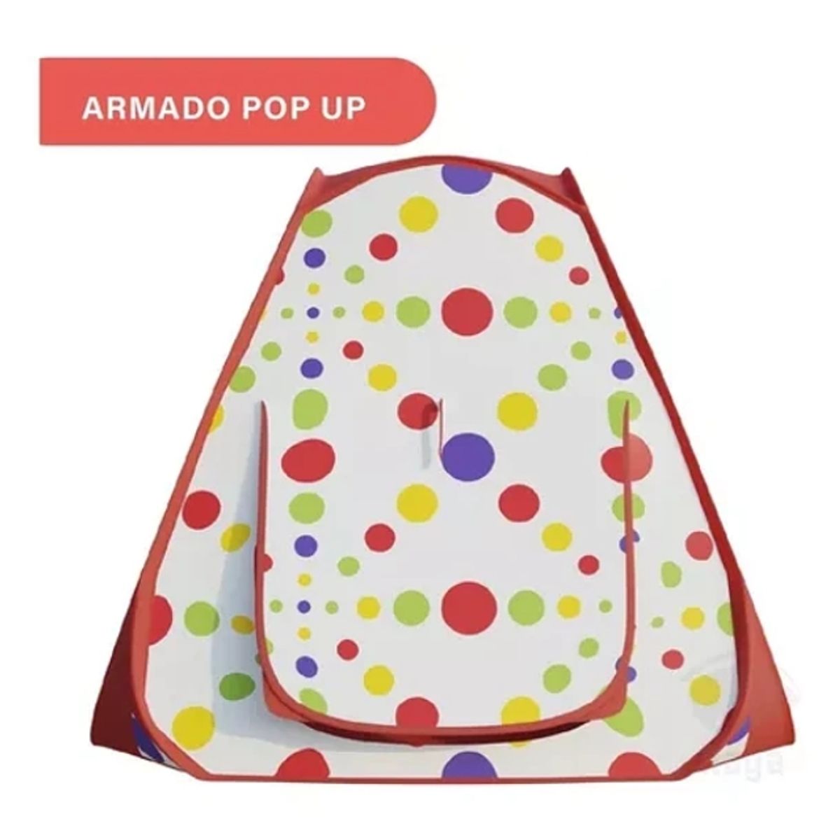 GENERICO - Carpa Piscina para Pelotas Plegable Para Niños Rojo