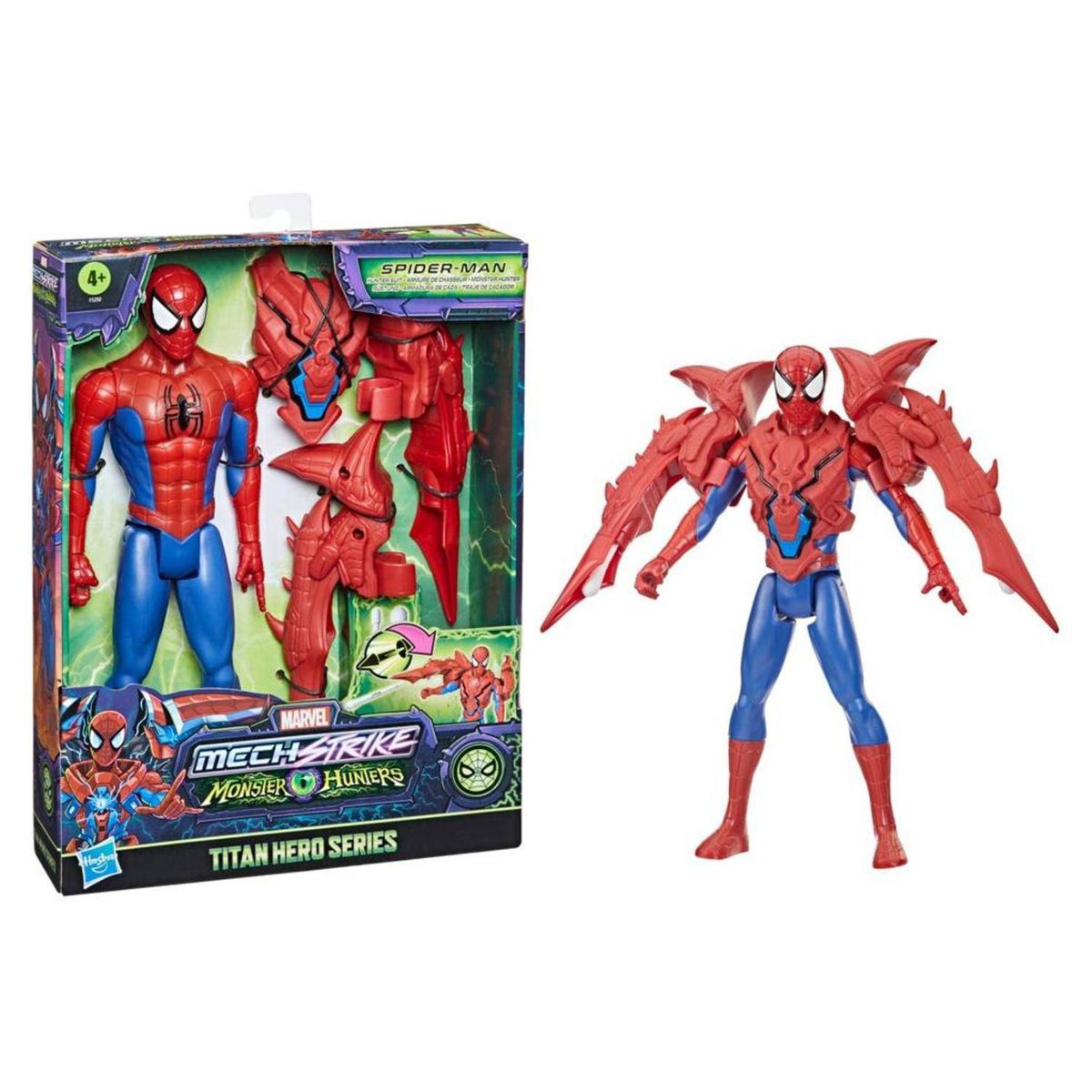 GENERICO - Juguete Figura De Accion SpiderMan Mechstrike MonsterHunters