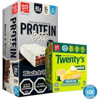 Pack Protein Bite - Black & white y Mini Twentys Lemon -