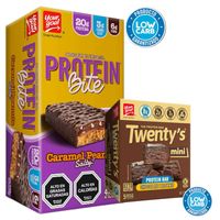 Pack Protein Bite - Caramel Peanuts y Mini Twentys brownie -
