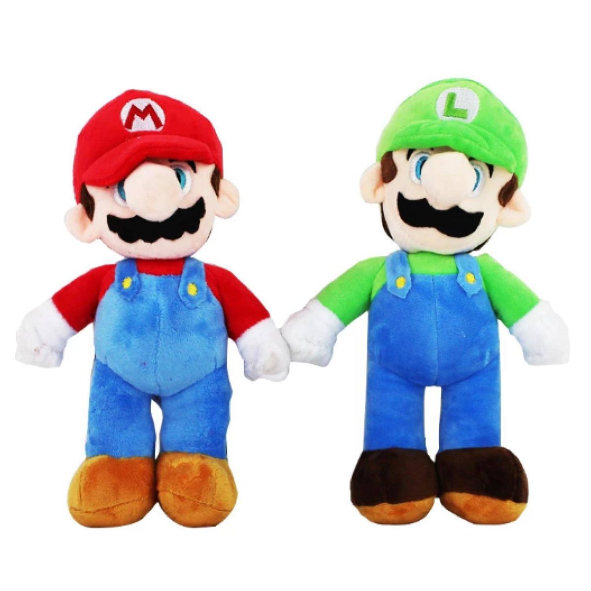 GENERICO - Juguete Pack 2 Peluches Mario Y Luiggi 28cm Infantil