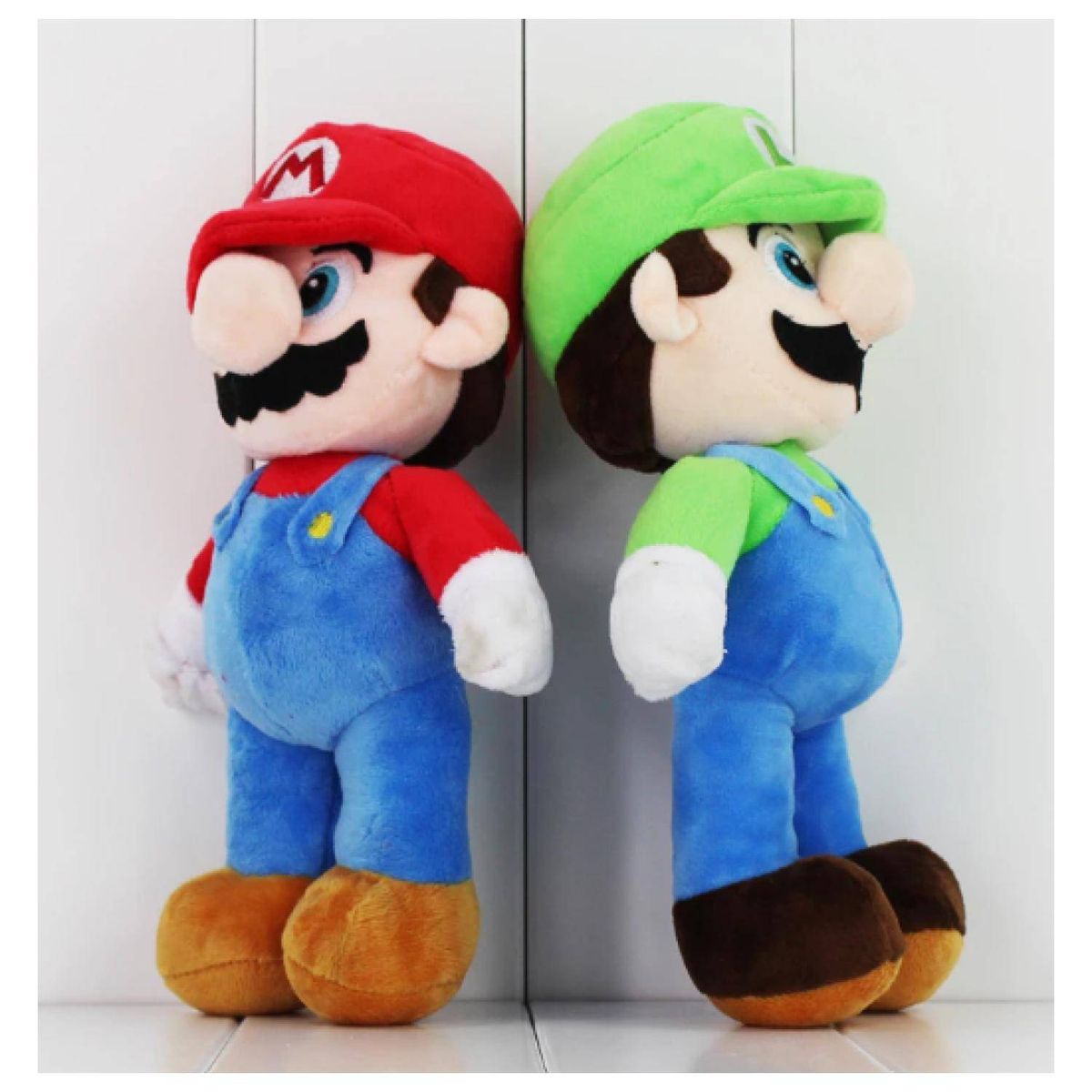 GENERICO - Juguete Pack 2 Peluches Mario Y Luiggi 28cm Infantil