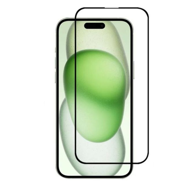 GENERICO - Lamina Mica Vidrio Templado Completa Para iPhone 15 Plus