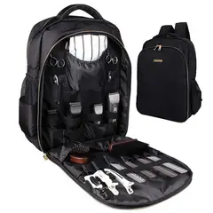 GENERICO - Bolso Mochila Negro De Barberia Profesional