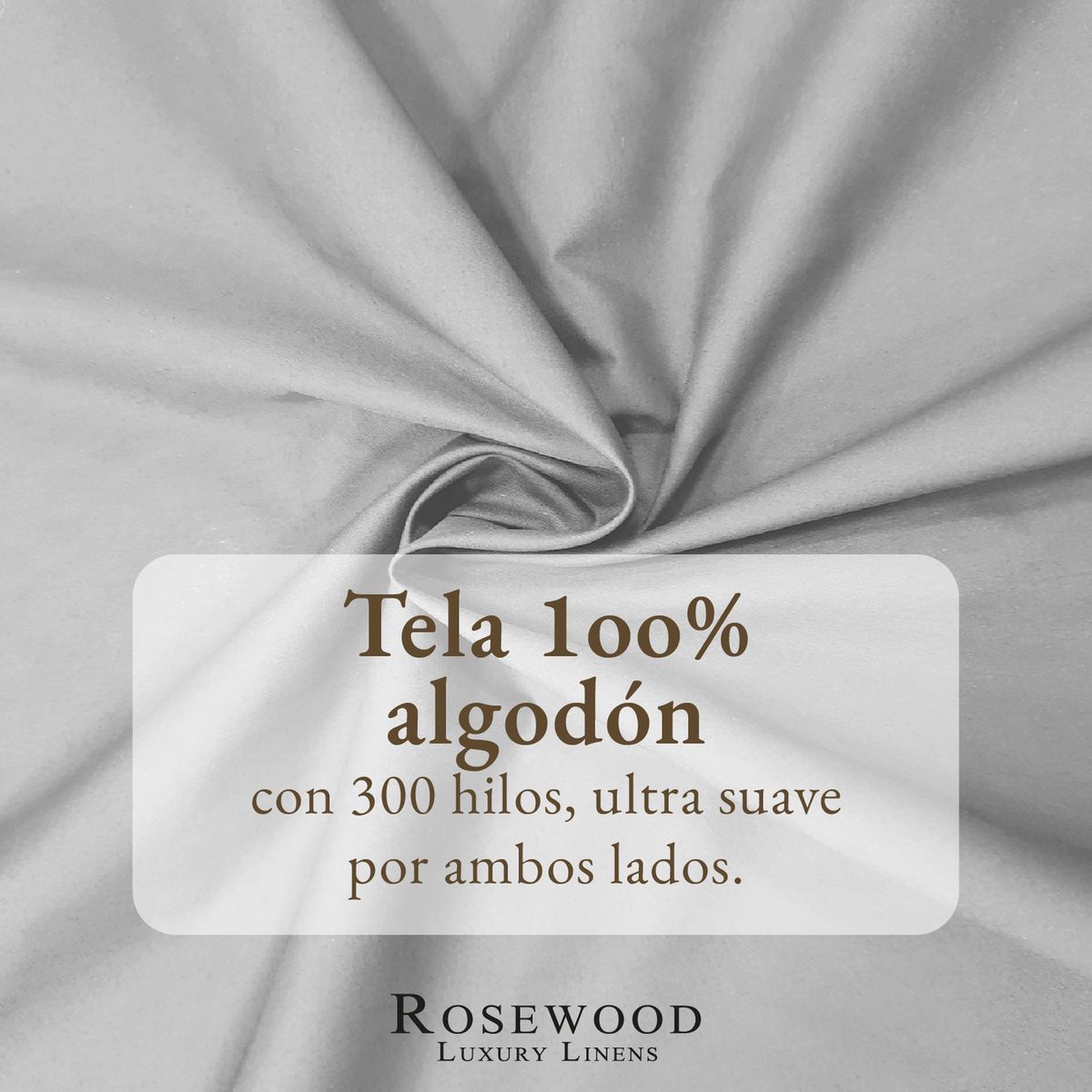 ROSEWOOD - Sabanas Juego 300 Hilos 100% Algodon Rosewood - Gris - King