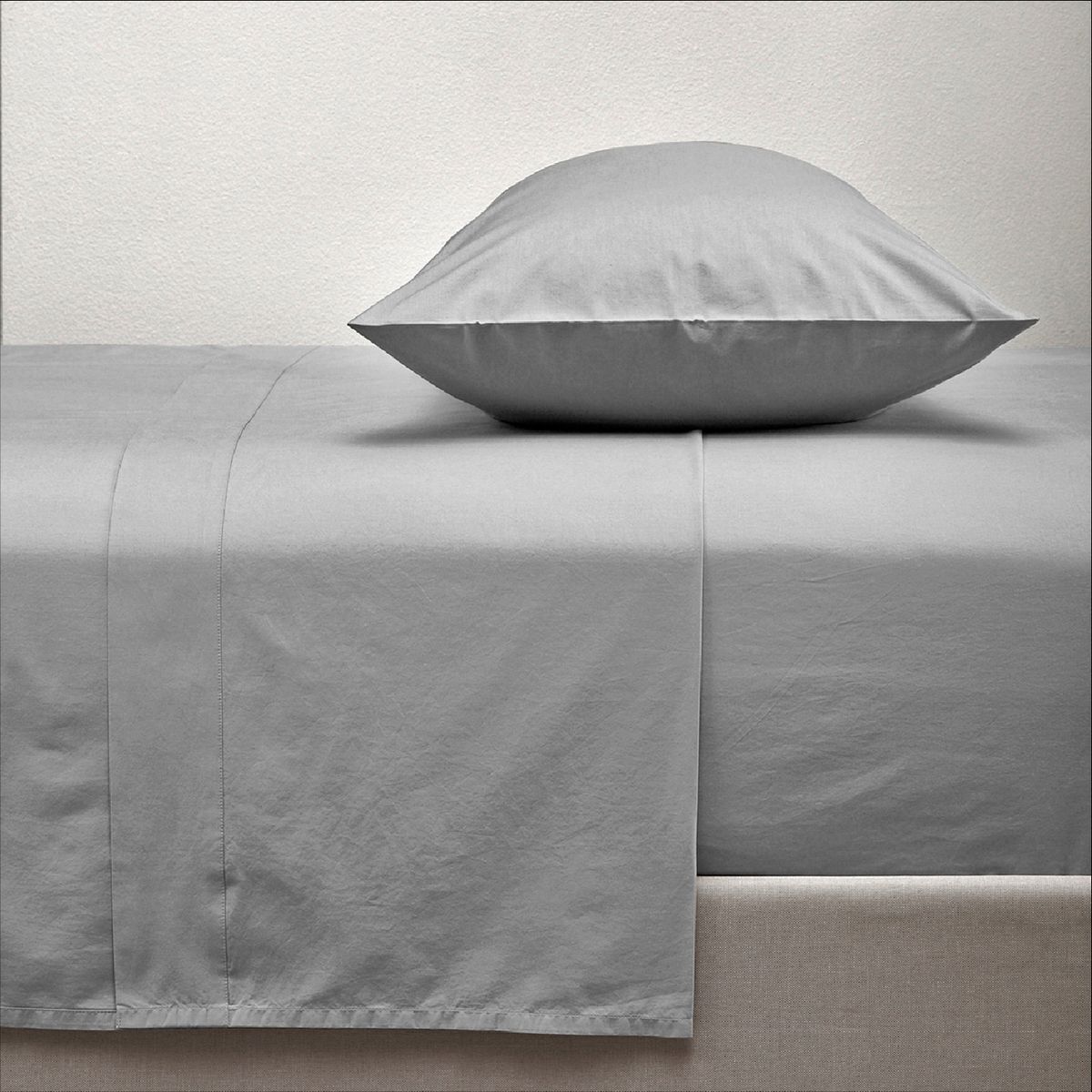 CASATUA - Sabanas Juego 300 Hilos 100% Algodon Rosewood - Gris - 1,5 Plazas