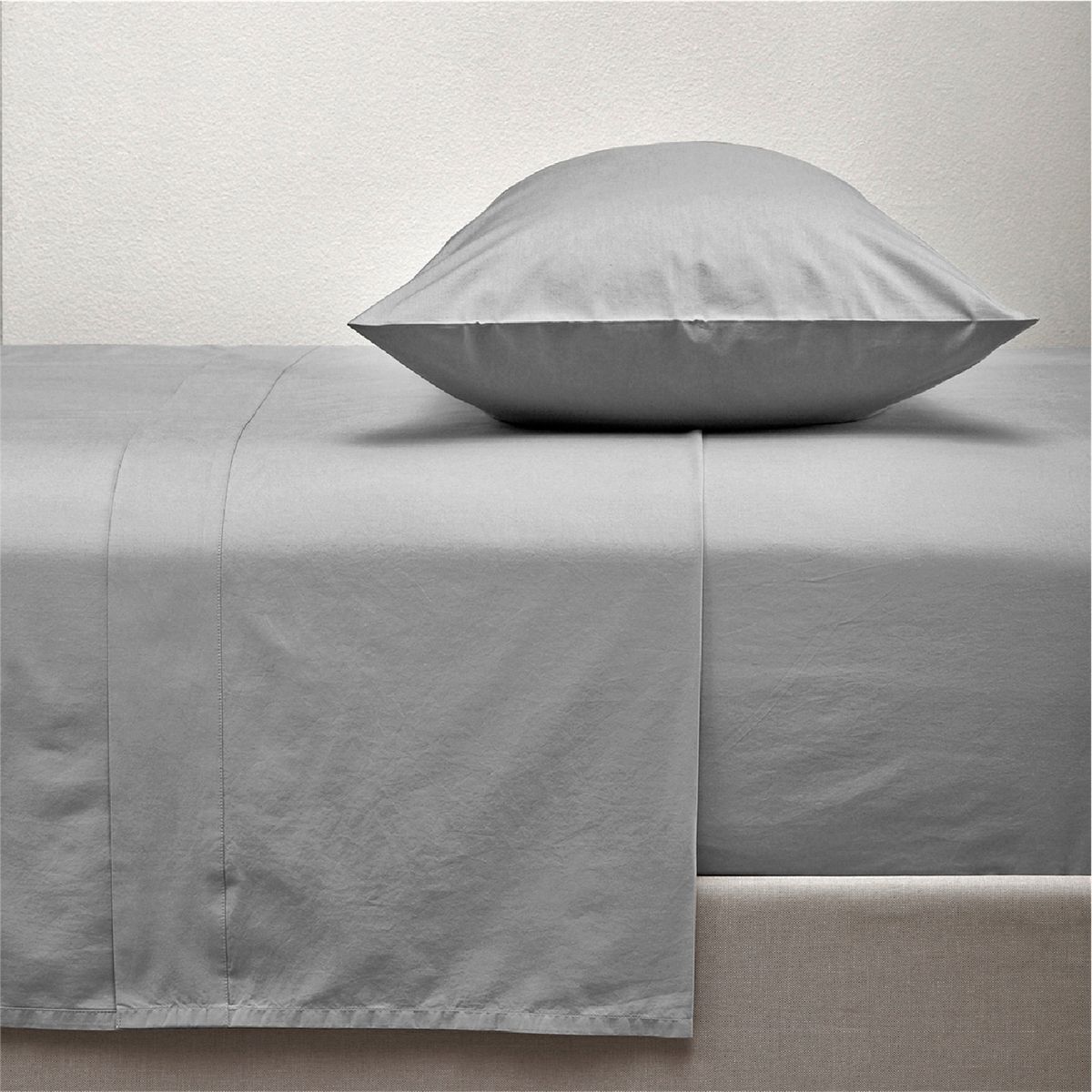 CASATUA - Sabanas Juego 300 Hilos 100% Algodon Rosewood - Gris - 1,5 Plazas