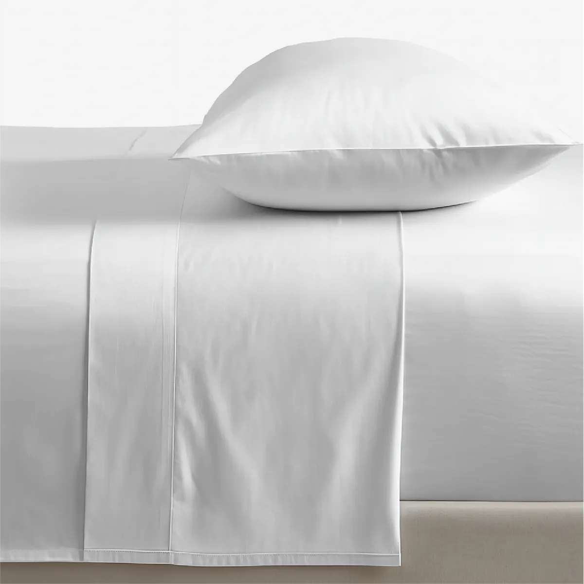 CASATUA - Sabanas Juego  300 Hilos 100% Algodon Rosewood - Blanco - 1,5 Plazas