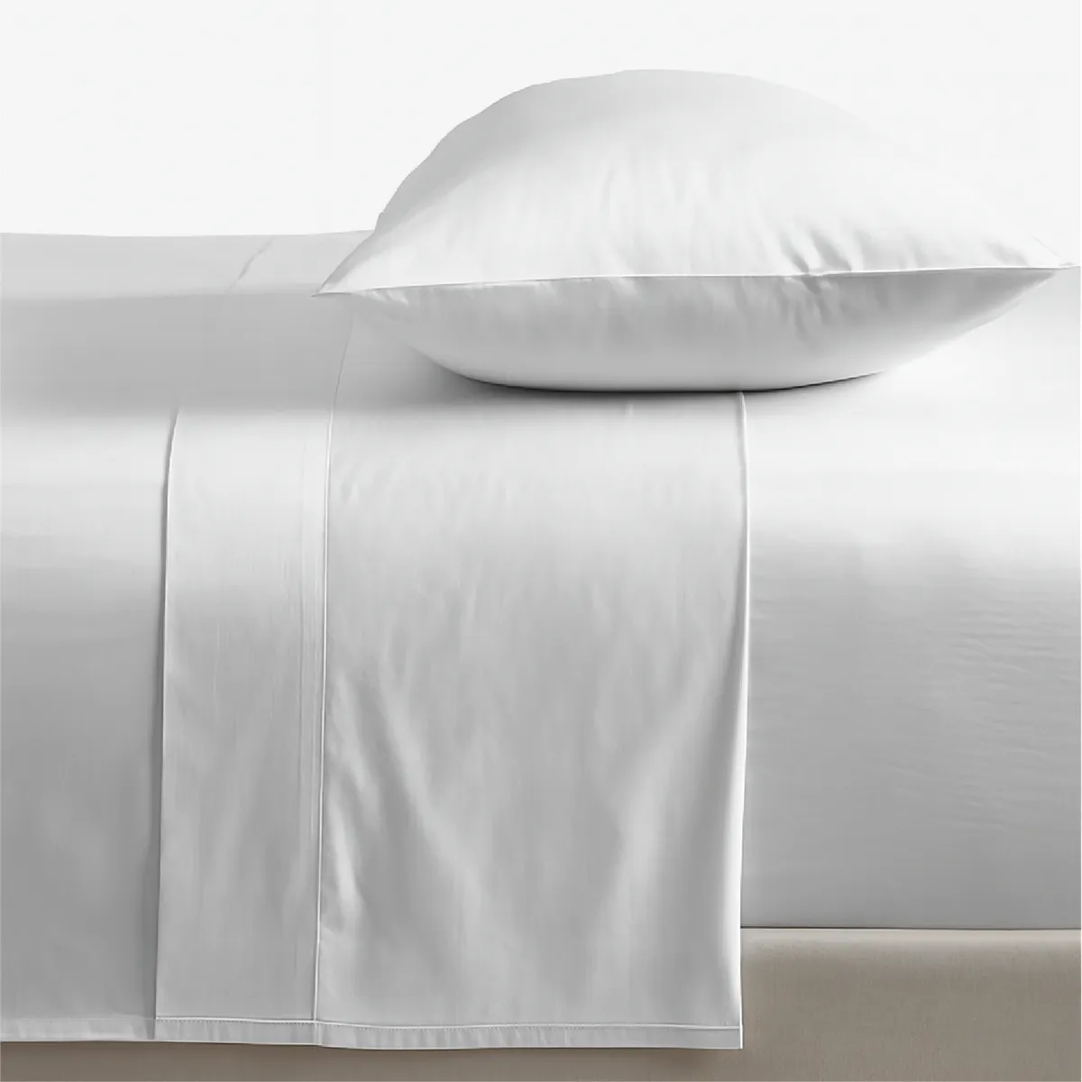 CASATUA - Sabanas Juego  300 Hilos 100% Algodon Rosewood - Blanco - 1,5 Plazas