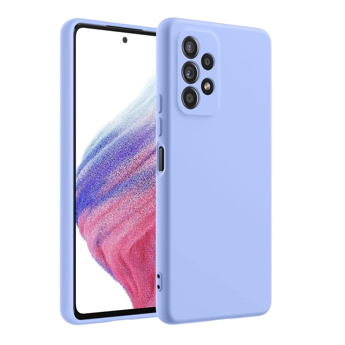 GENERICO - Carcasa Silicona Para Samsung Galaxy A52 A52S Lila