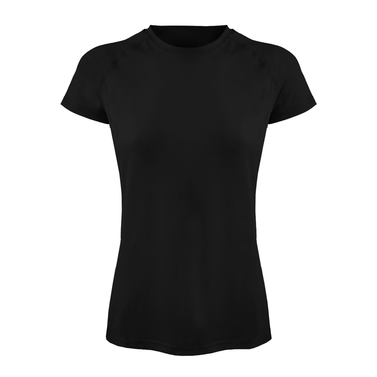 ANDESLAND OUTDOOR APPAREL - Polera Dry Fit Manga Corta Negra Lisa Deportiva Mujer